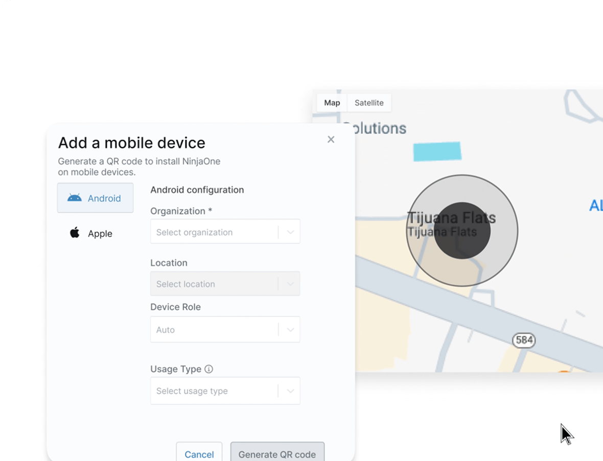 Screenshot of NinjaOne MDM product showing how it consolidates your tech stack